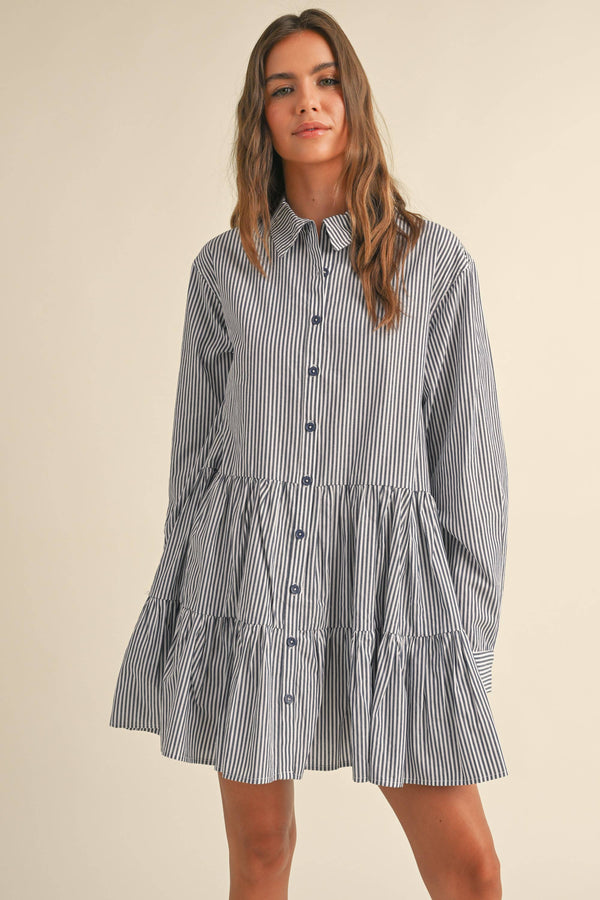 Striped Buttondown Dress